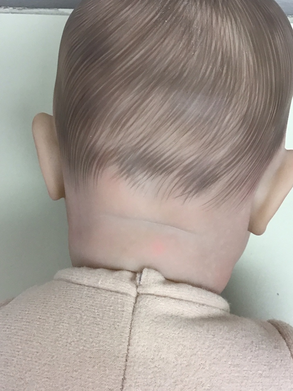 Reborn “Maddy” Beige Fabric Body Baby Doll with Vinyl Limbs - Picture 5 of 8